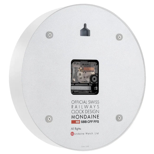 Mondaine 25cm Wall Clock White Frame