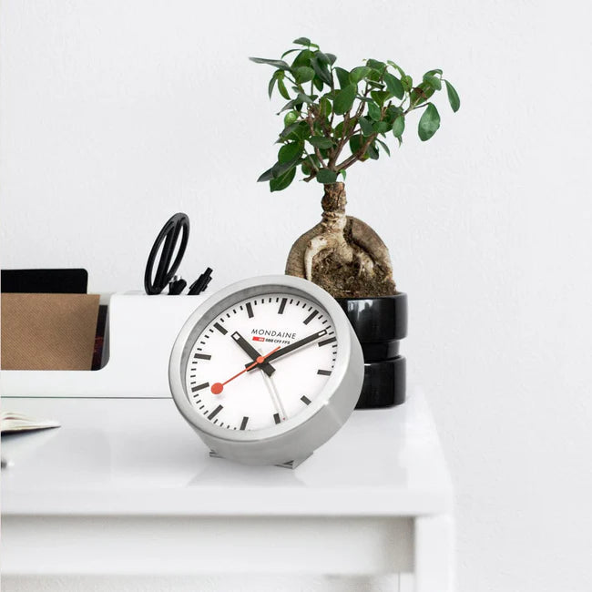 Mondaine 12.5cm Table and Alarm Clock