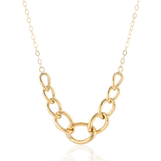 9ct Yellow Gold Curb Style Necklace