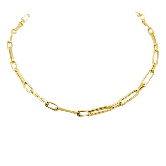 9ct Yellow Gold Paper Link Chain