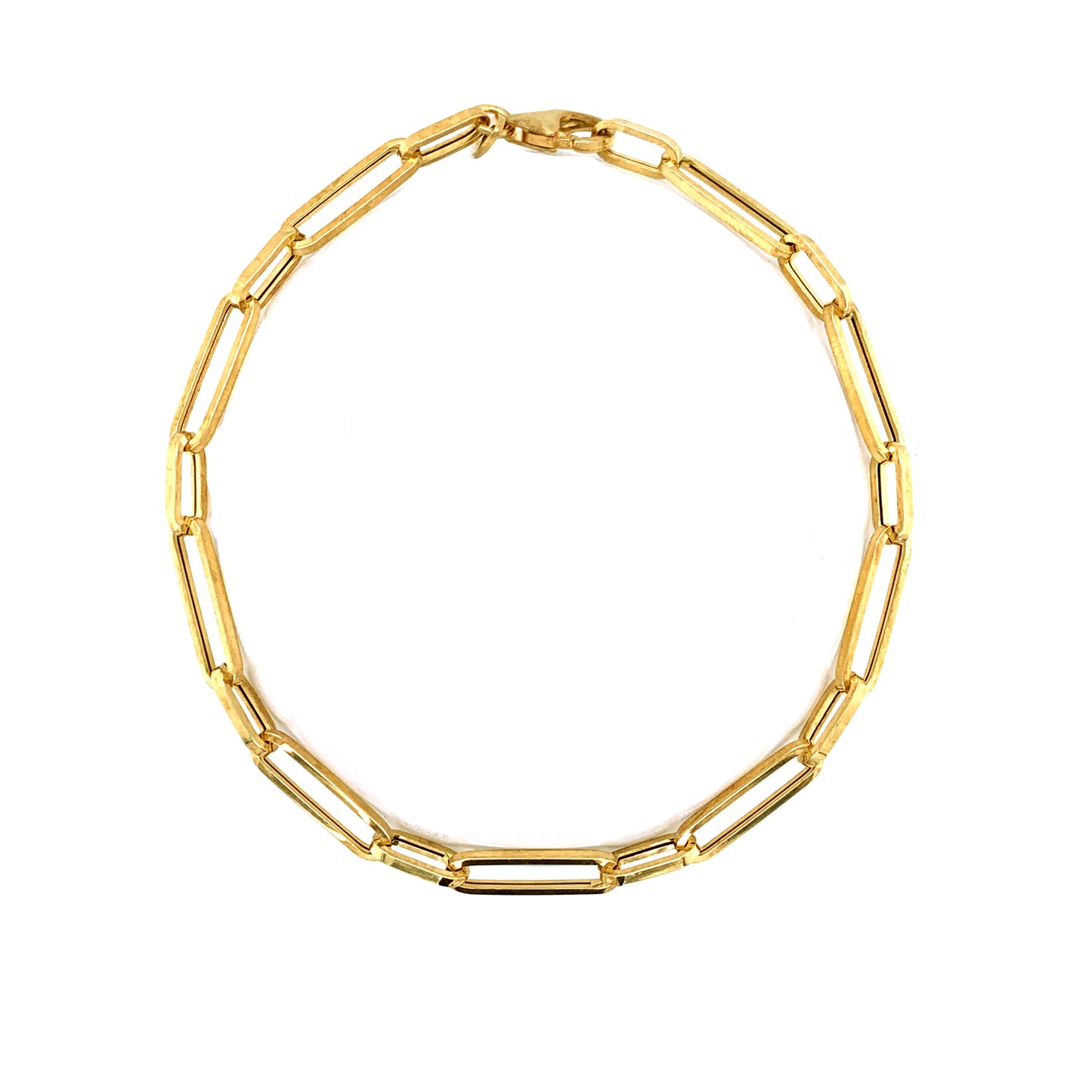 9ct Yellow Gold Paper Link Bracelet