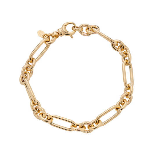 9ct Yellow Gold Oval Knot Bracelet