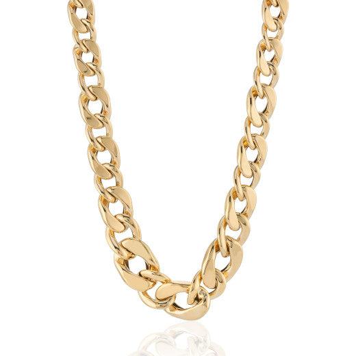 9ct Yellow Gold Curb Chain 18inch