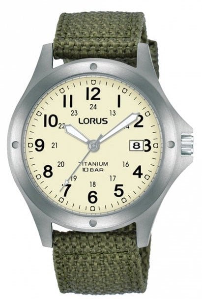 Lorus Explorer RG891CX9 Titanium Case Full Luminous Dial