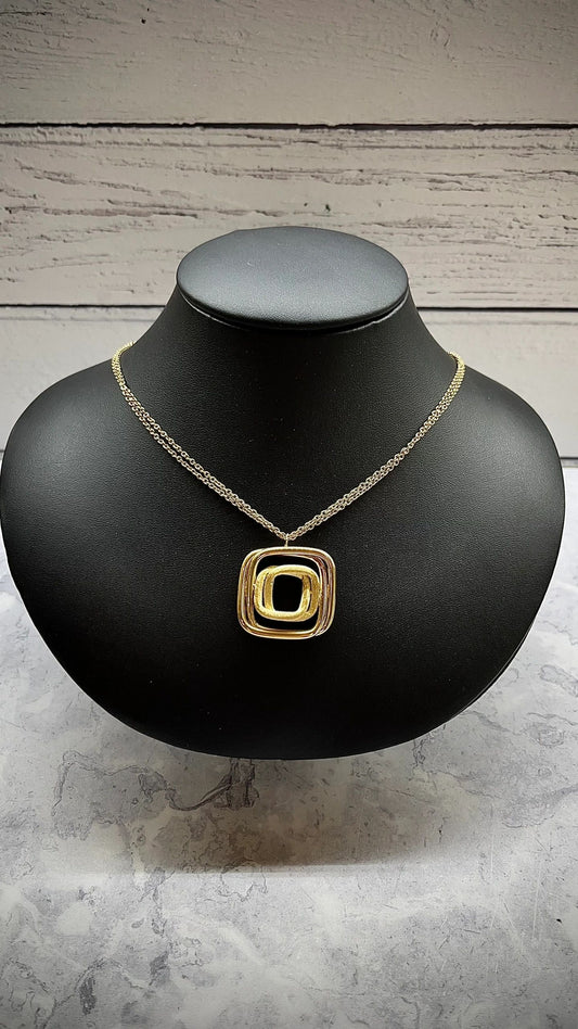 9ct Yellow Gold Contemporary Pendant