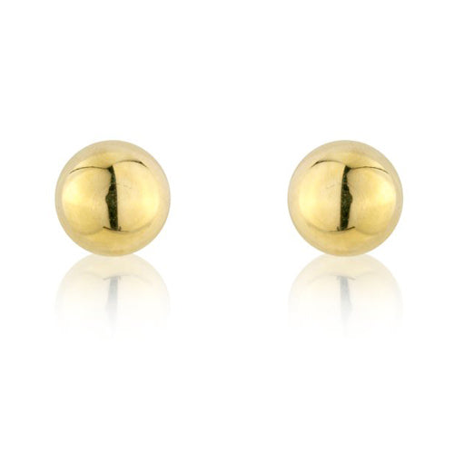 9ct Yellow Gold 7mm Ball Stud Earrings