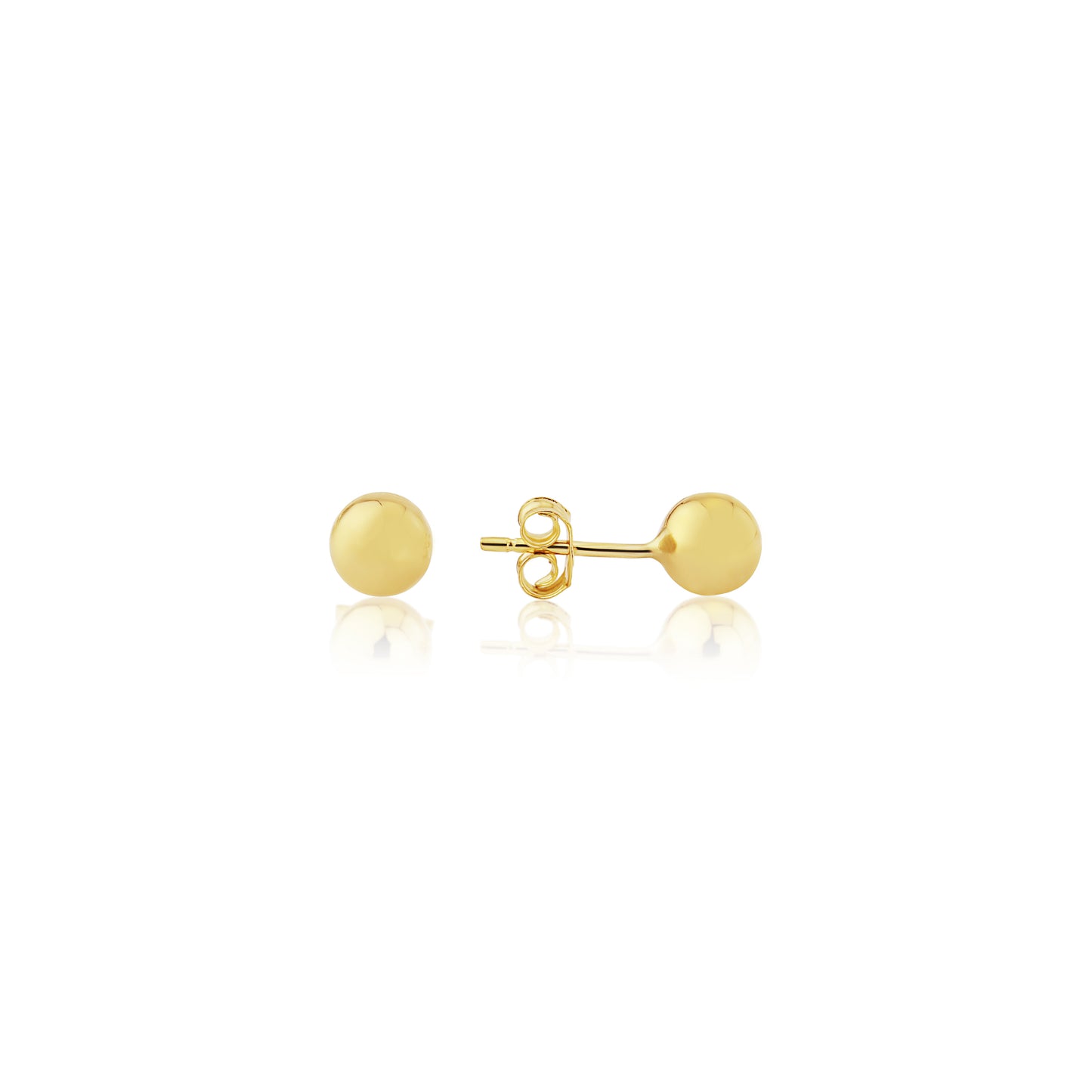 9ct Yellow Gold 5mm Ball Stud Earrings