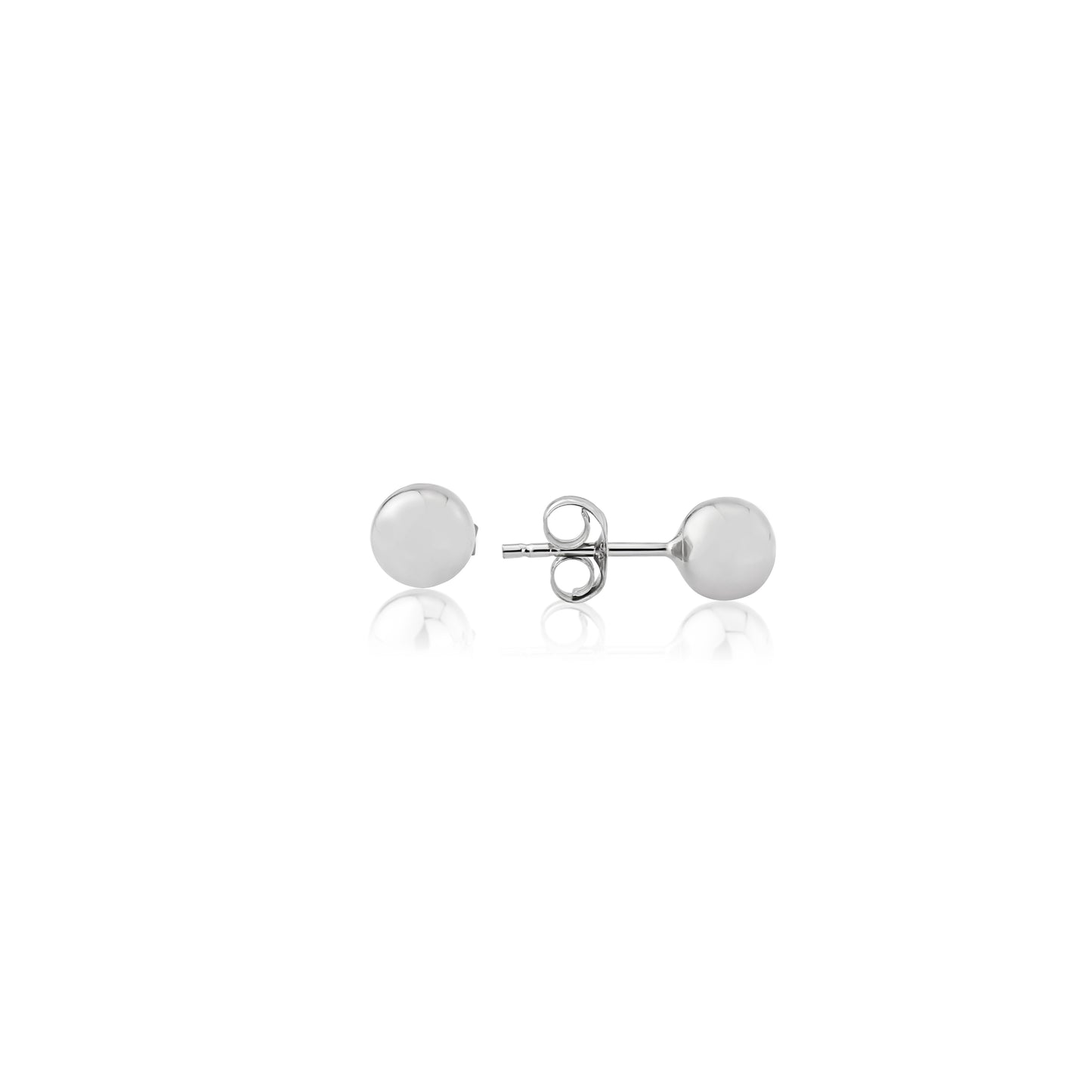 9ct White Gold 5mm Ball Stud Earrings