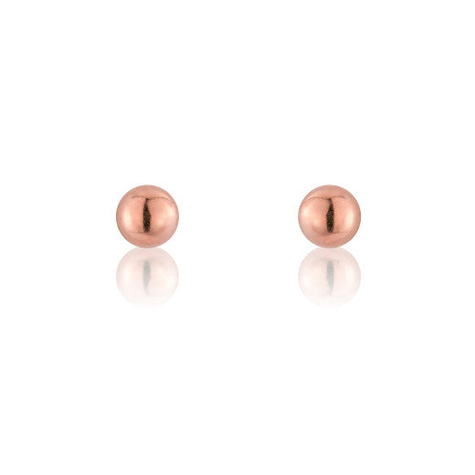 9ct Rose Gold 5mm Ball Stud Earrings