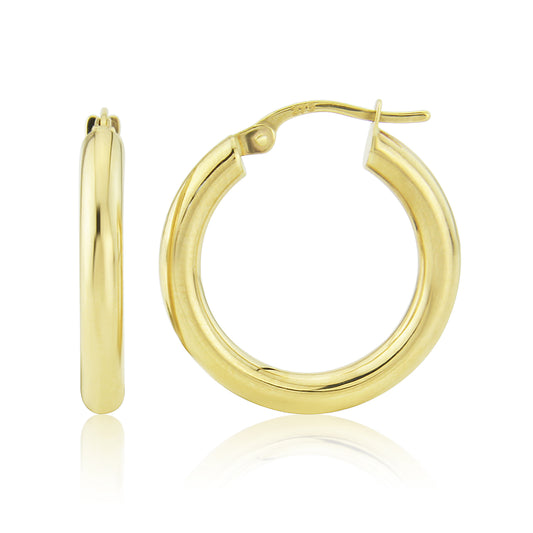 9ct Yellow Gold Small Hoop Earrings