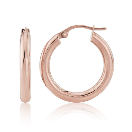 9ct Rose Gold Small Hoop Earring