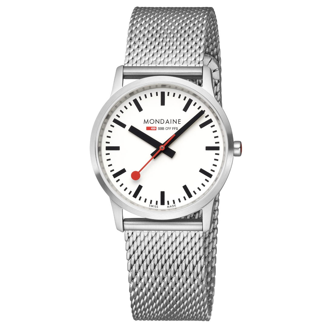 Mondaine Simply Elegant 36mm Gents Watch White