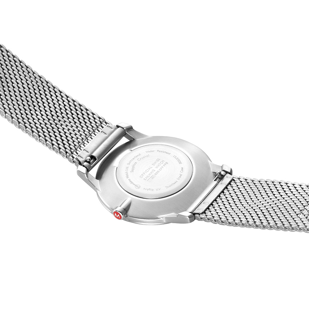 Mondaine Simply Elegant 36mm Gents Watch White