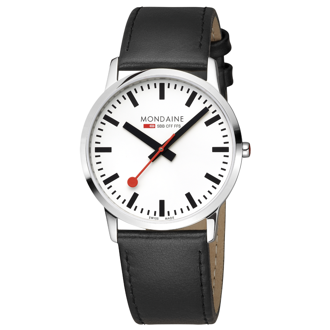 Mondaine Simply Elegant 40mm Gents Watch White