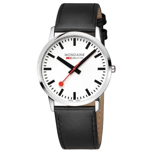 Mondaine Simply Elegant 40mm Gents Watch White