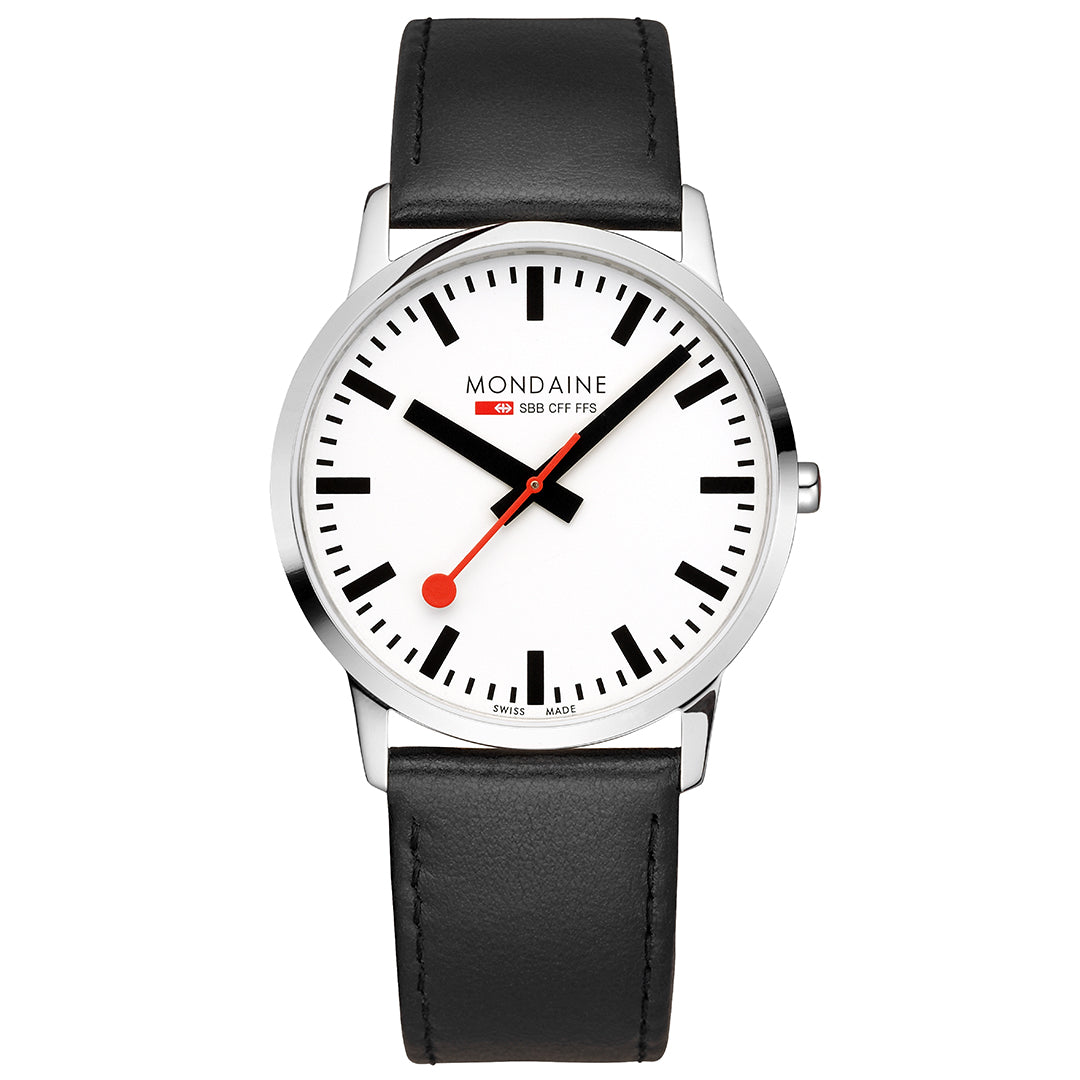 Mondaine Simply Elegant 40mm Gents Watch White