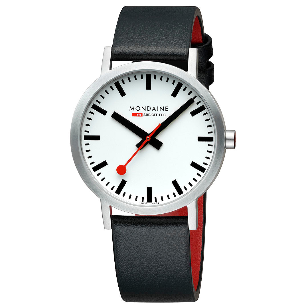 Mondaine Classic 40mm Gents Watch White