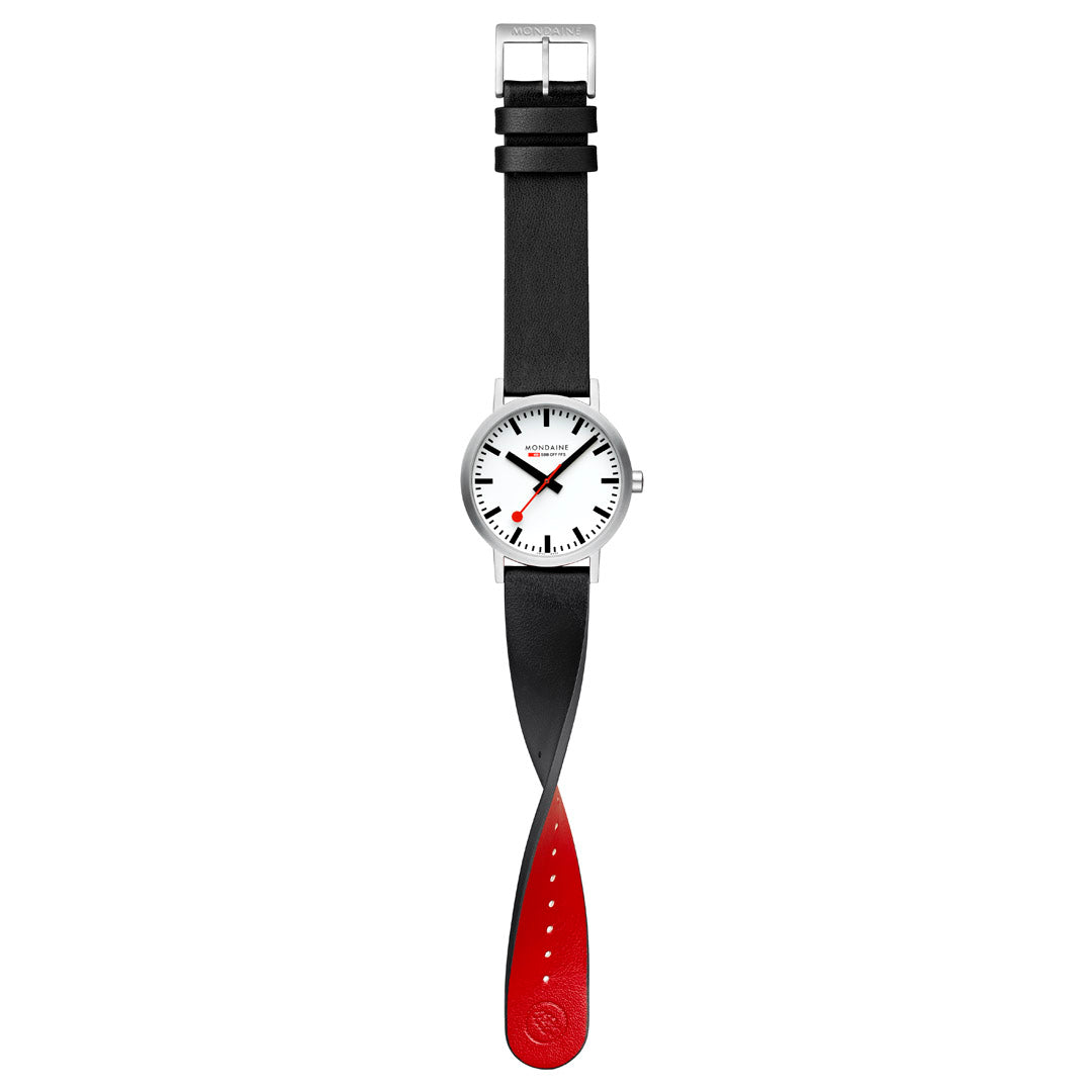 Mondaine Classic 40mm Gents Watch White