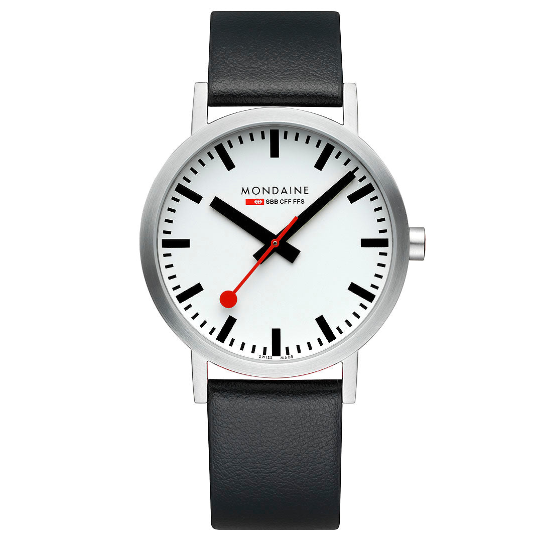 Mondaine Classic 40mm Gents Watch White