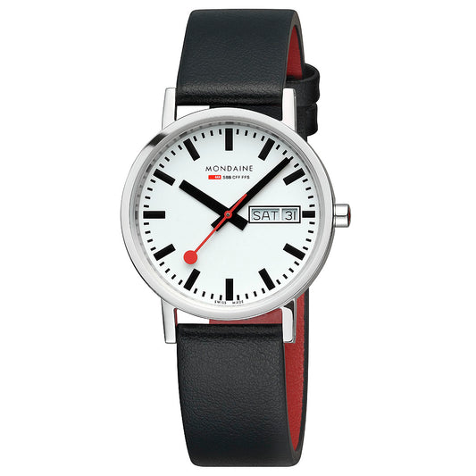 Mondaine Classic 36mm Unisex Watch White