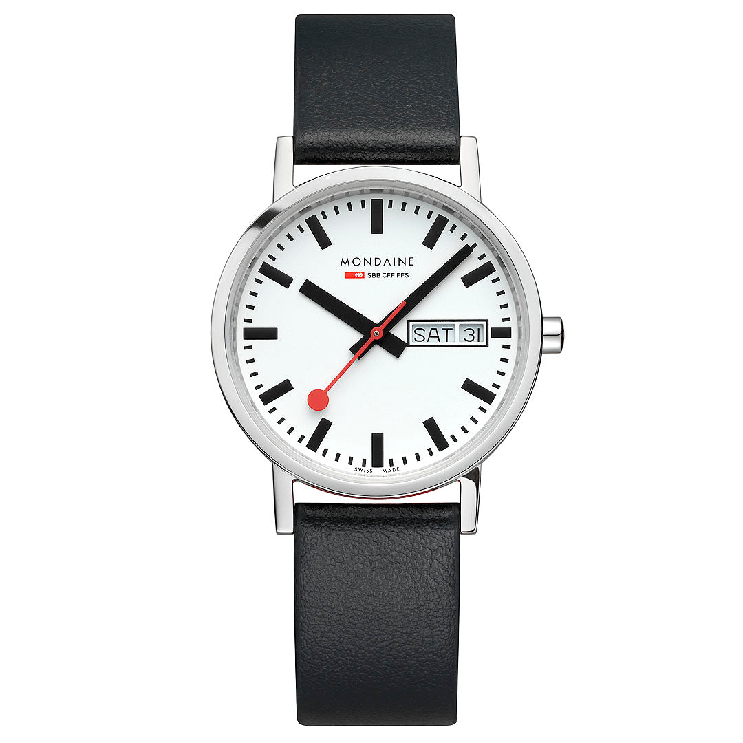 Mondaine Classic 36mm Unisex Watch White