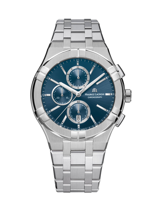 Maurice Lacroix Aikon Quartz Chronograph Blue Dial AI1118-SS002-430-1