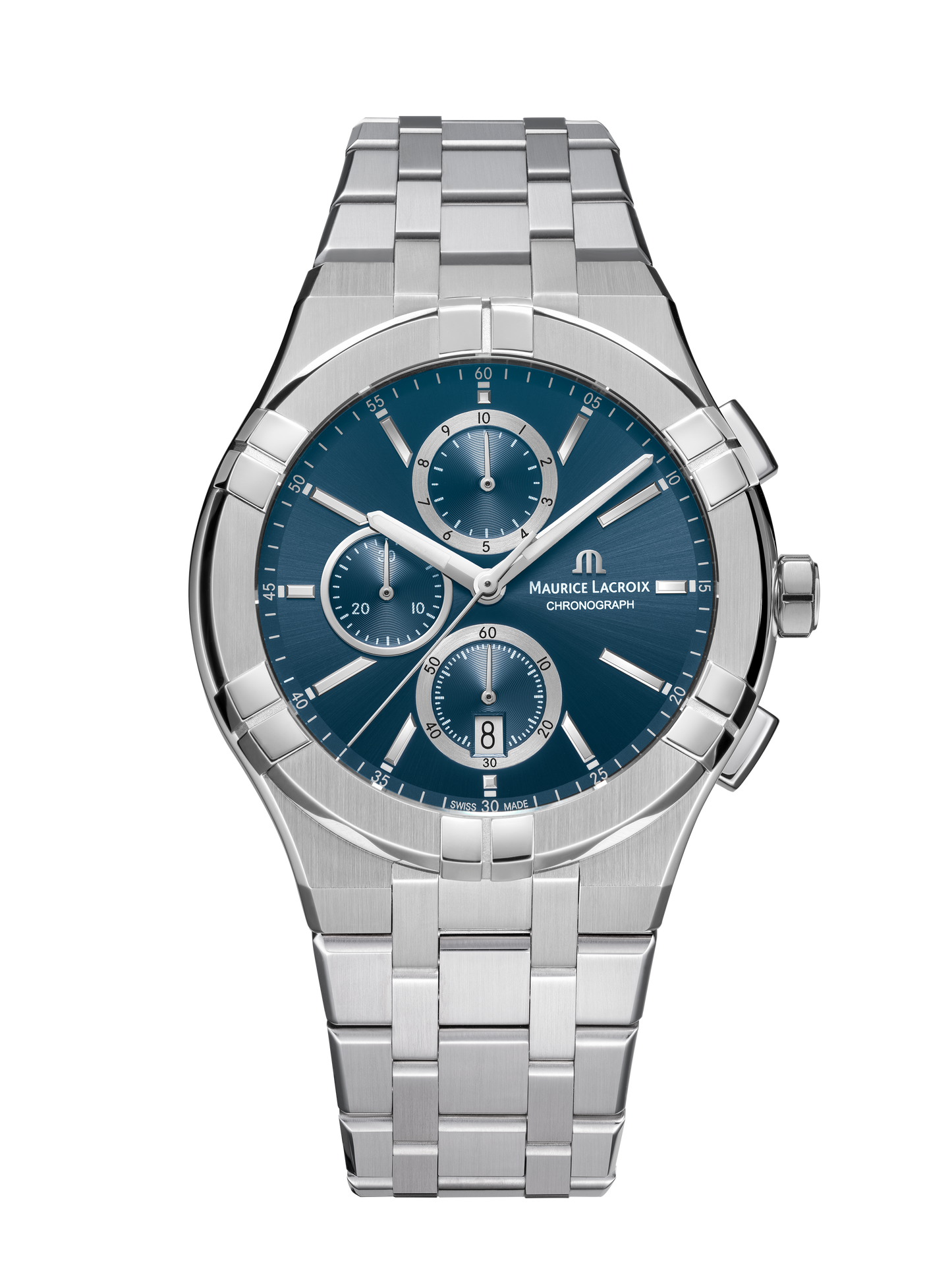 Maurice Lacroix Aikon Quartz Chronograph Blue Dial AI1118-SS002-430-1