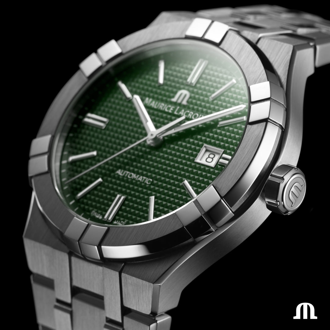 Maurice Lacroix Aikon 42mm Green Dial Automatic AI6008-SS002-630-1