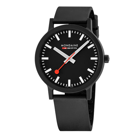 Mondaine Essence 41mm Gents Watch Black