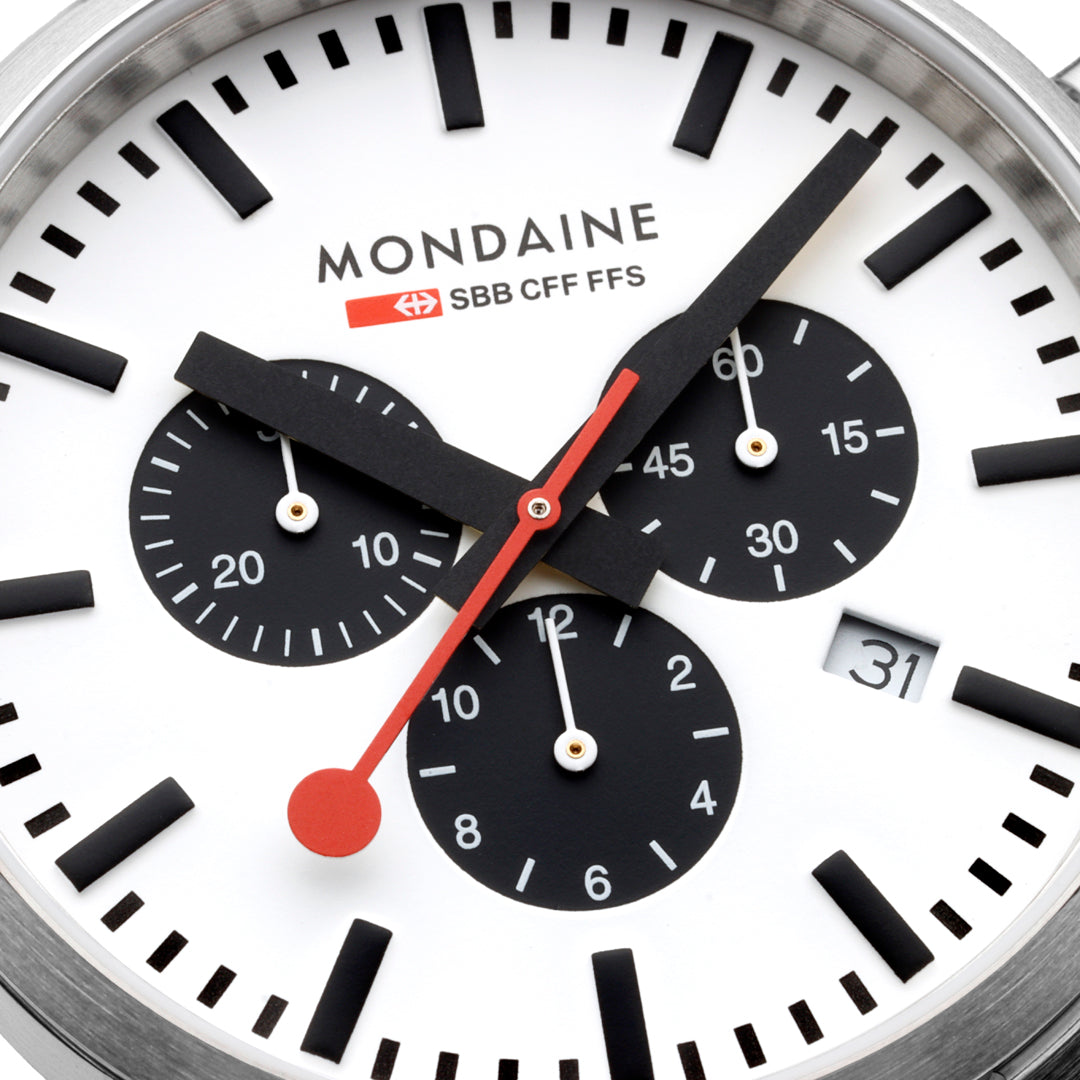 Mondaine Neo 41mm Gents Chronograph Watch