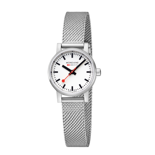 Mondaine Evo2 26mm Steel Ladies Watch White