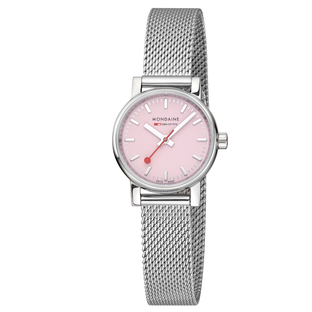 Mondaine Evo2 26mm Ladies Watch Pink