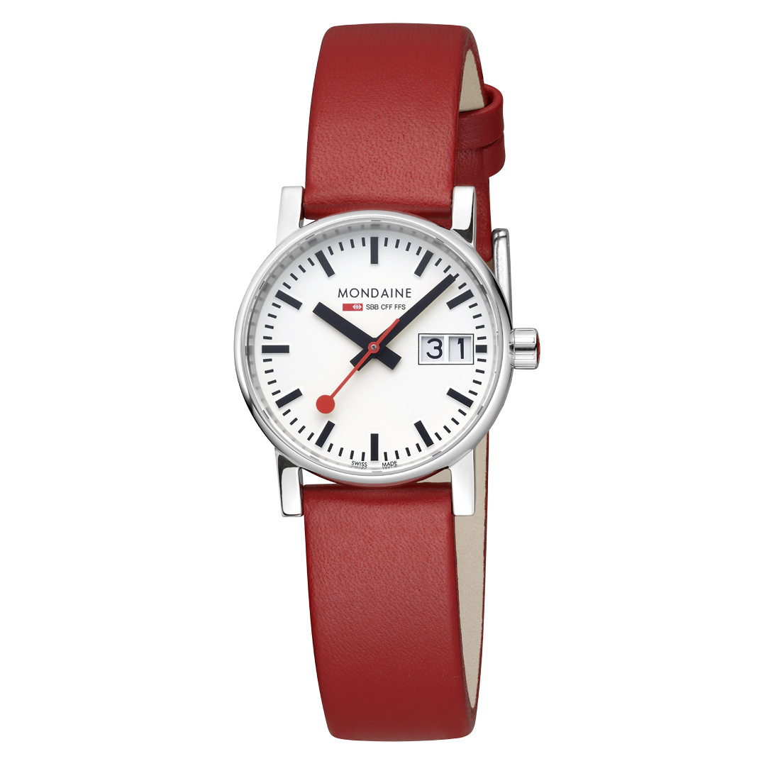 Mondaine Evo2 30mm Ladies Watch Red