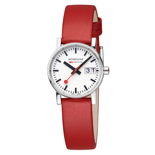 Mondaine Evo2 30mm Ladies Watch Red