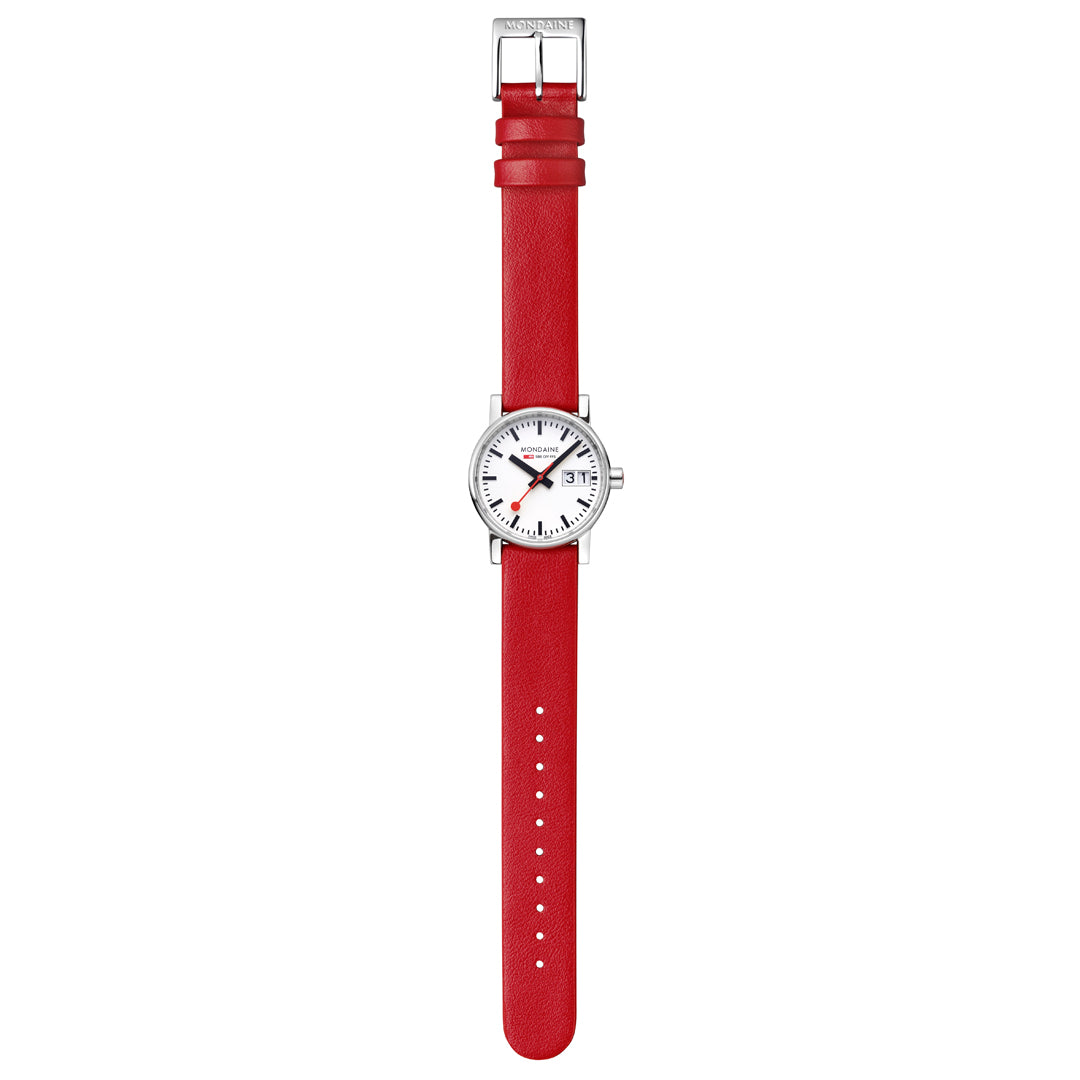 Mondaine Evo2 30mm Ladies Watch Red