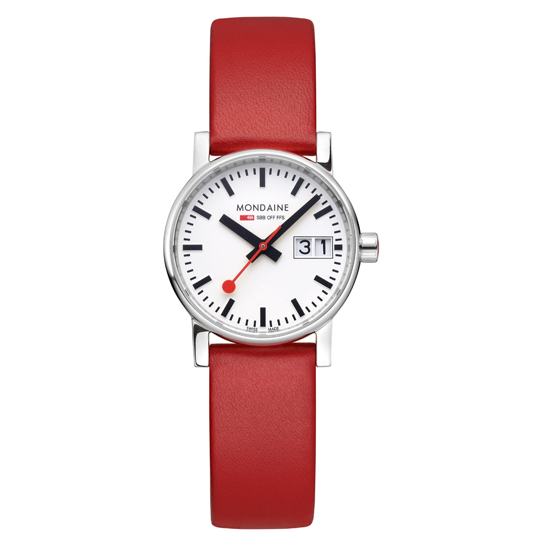 Mondaine Evo2 30mm Ladies Watch Red