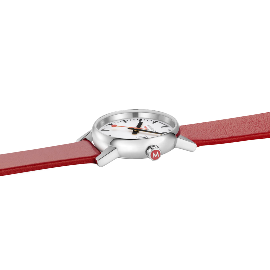 Mondaine Evo2 30mm Ladies Watch Red