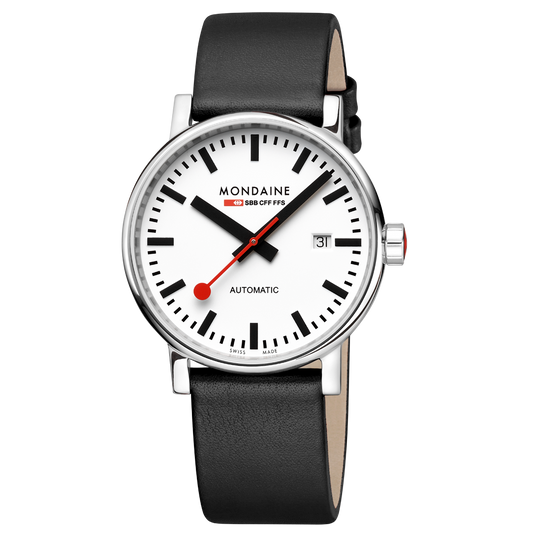 Mondaine Evo2 Automatic 40mm Gents Watch White