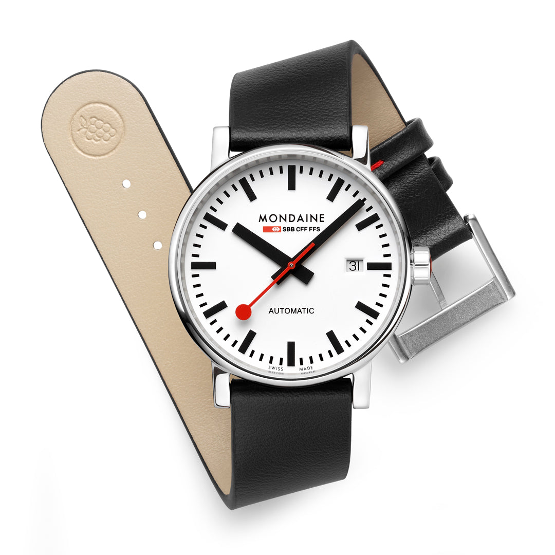 Mondaine Evo2 Automatic 40mm Gents Watch White