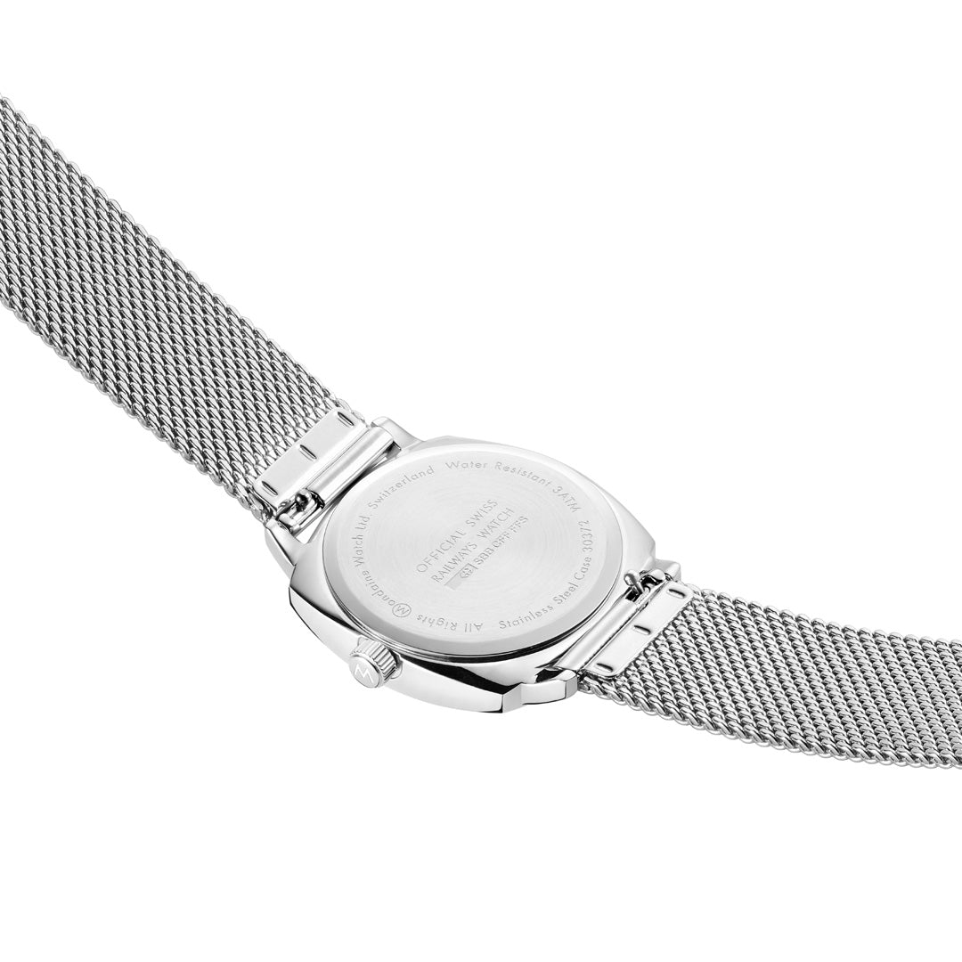 Mondaine Cushion 31mm Ladies Watch White