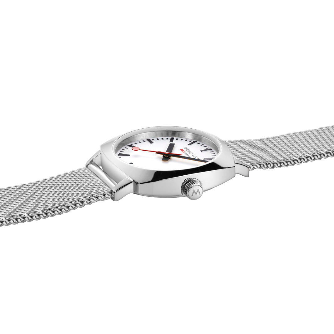 Mondaine Cushion 31mm Ladies Watch White