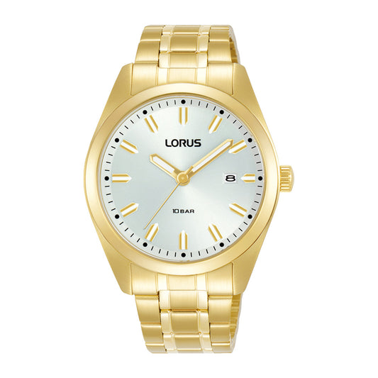 Lorus Sport Collection RH982PX9 Yellow Gold Plated Silver Sunray Dial