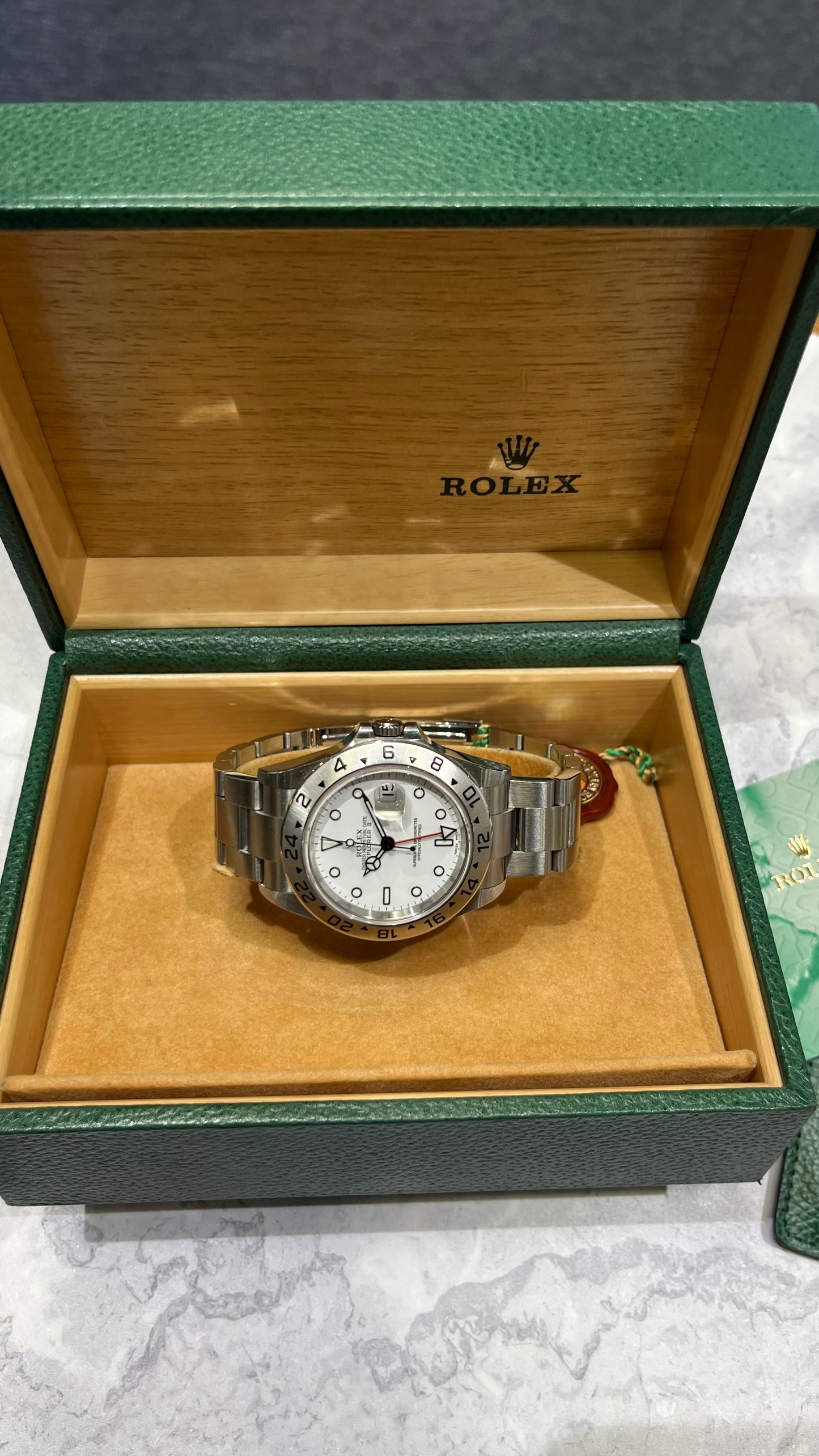 Pre-Owned Rolex Explorer II 'Polar White '